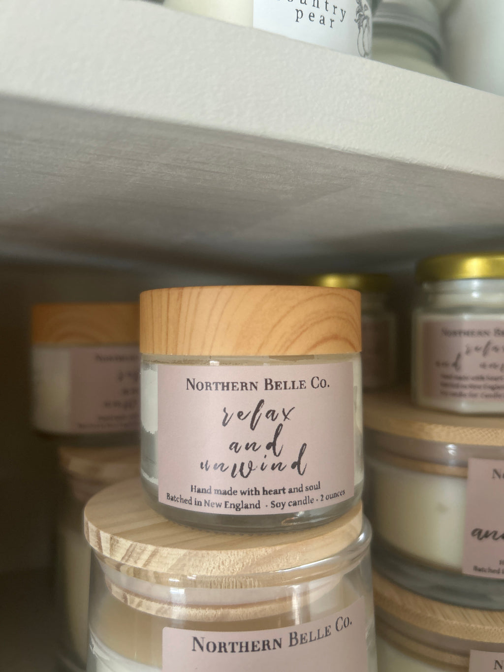 “Relax and Unwind” candle