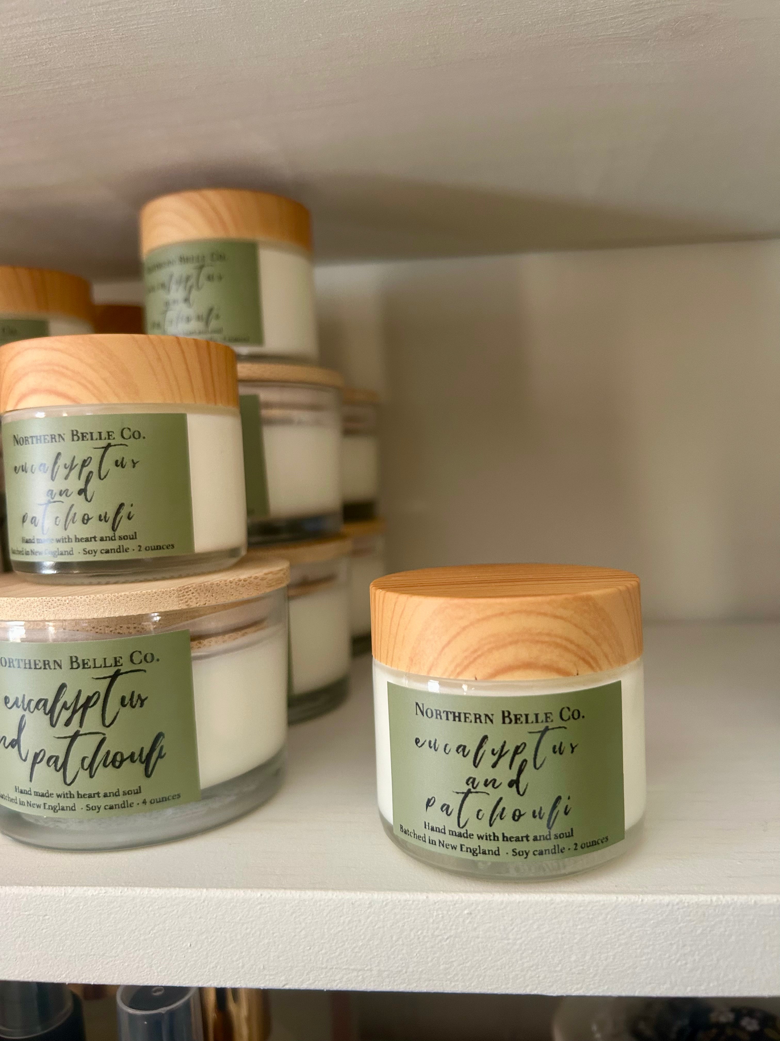 Eucalyptus and Patchouli Candle