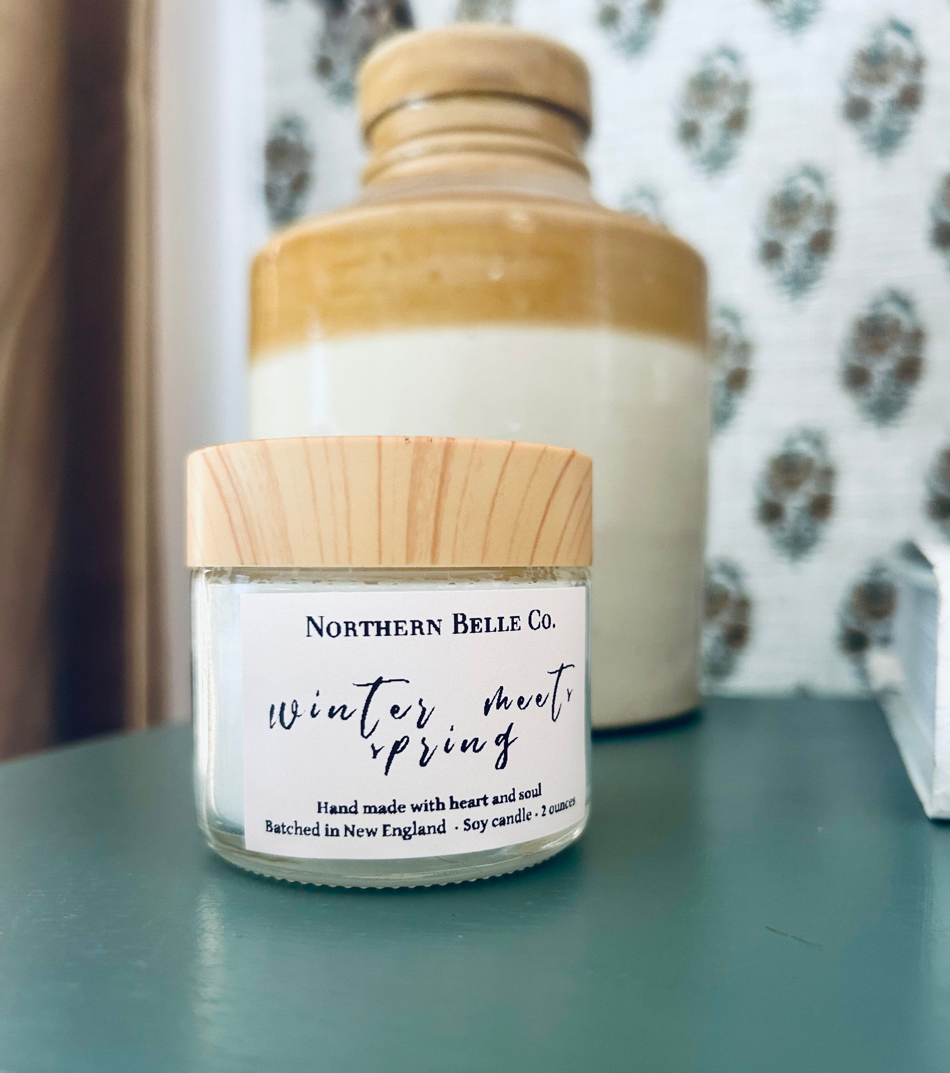 Winter meets Spring soy candle