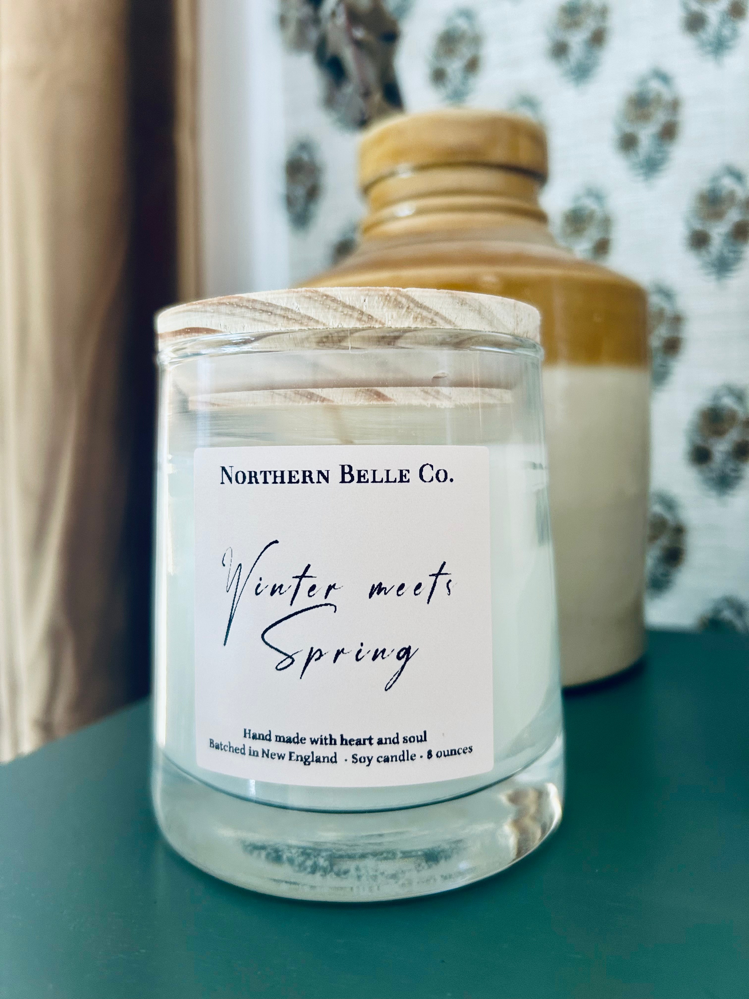 Winter meets Spring soy candle