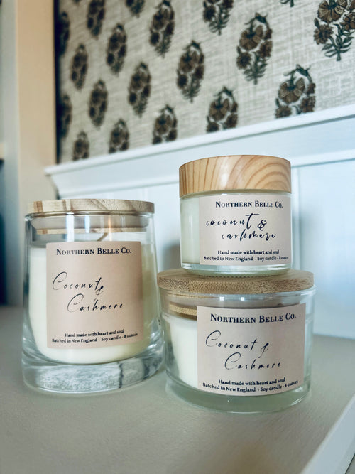 Coconut & Cashmere soy candle