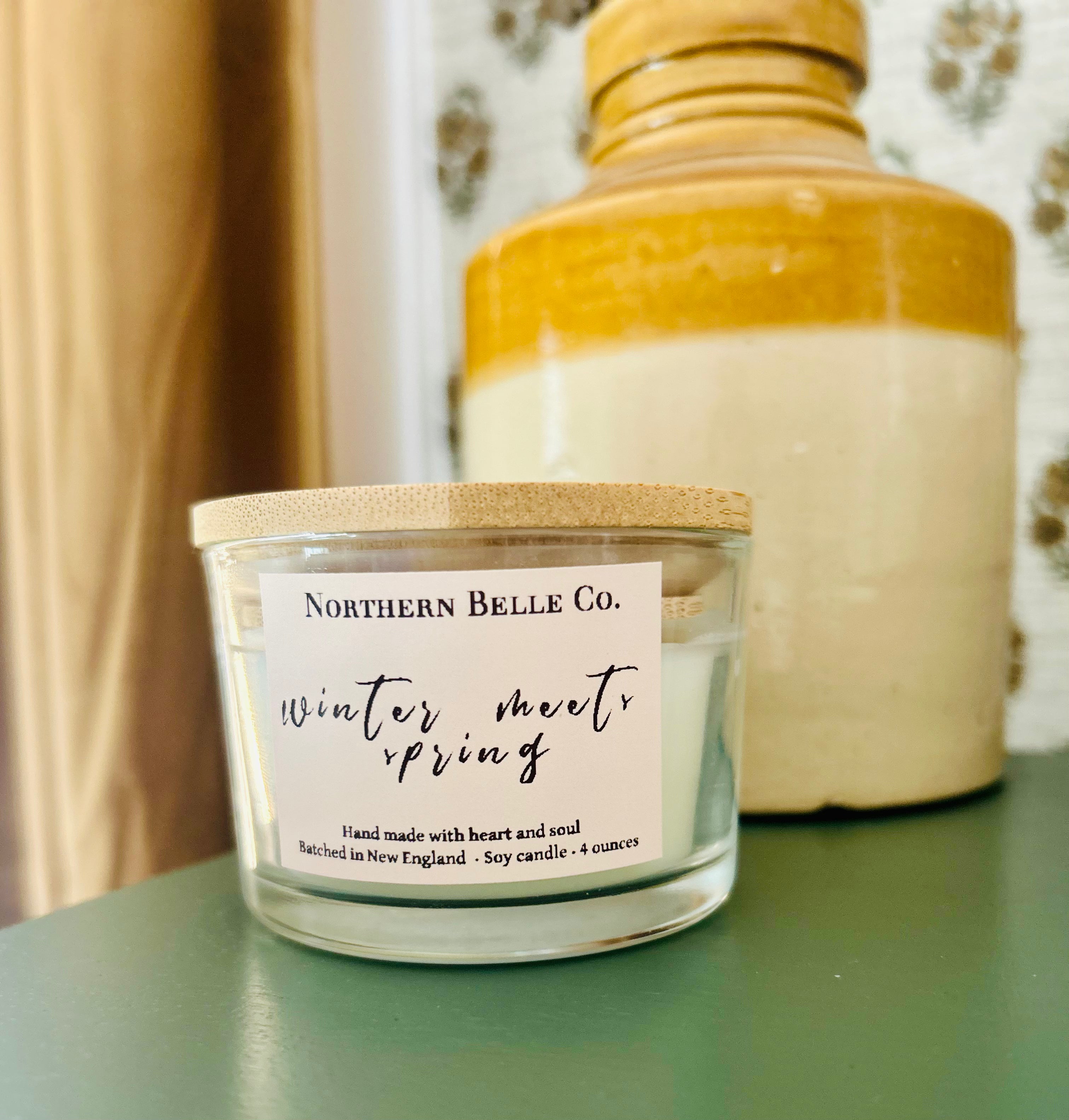Winter meets Spring soy candle