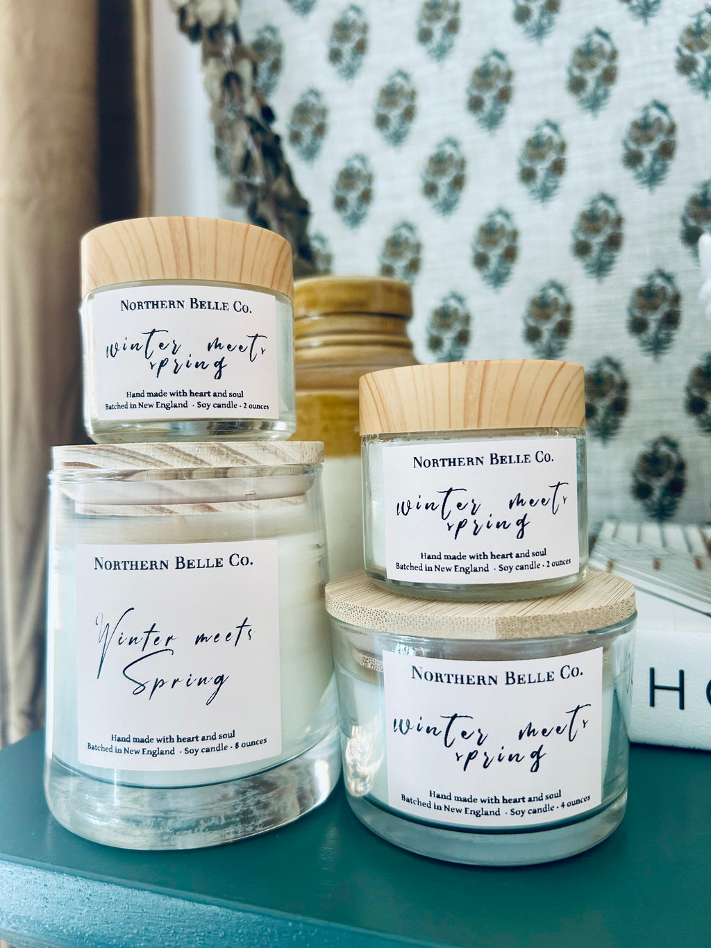 Winter meets Spring soy candle