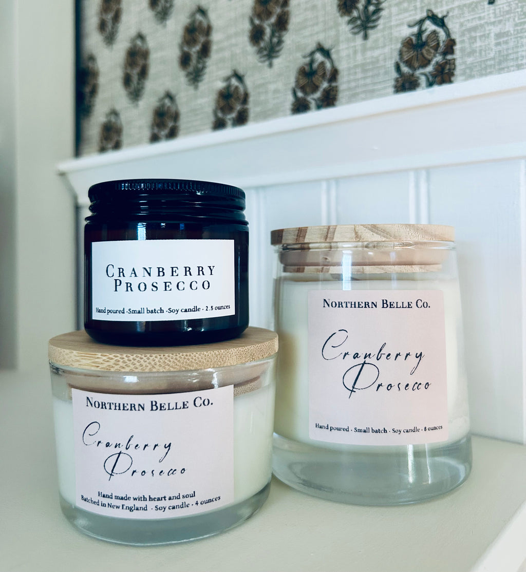Cranberry Prosecco Soy Candle